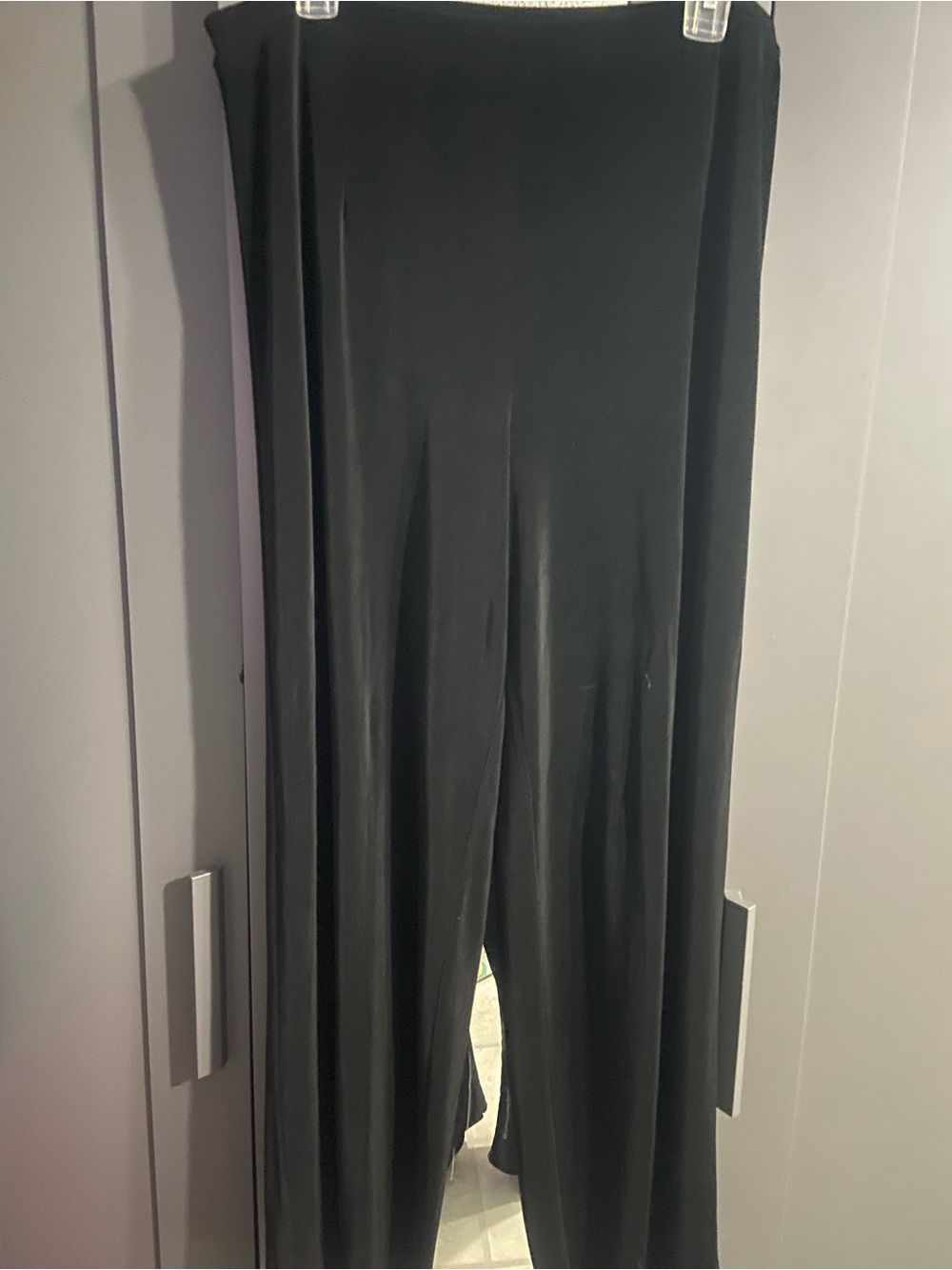 Josephine Chaus Black Wide-Leg Pull-On Pants